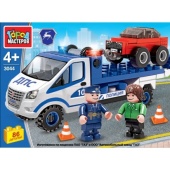 ГАЗ конструктор "Город мастеров" полицейская газель эвакуатор, 86дет. 3044-KK ГАЗ конструктор "Город мастеров" полицейская газель эвакуатор, 86дет. 3044-KK